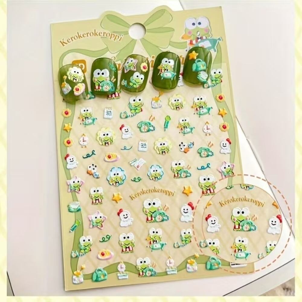 #6654  Hello Kitty & Friends - Keroppi Edition Nail Art, Licensed